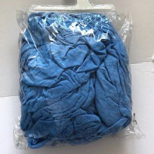 Fitted sheet mesh queen size blue new